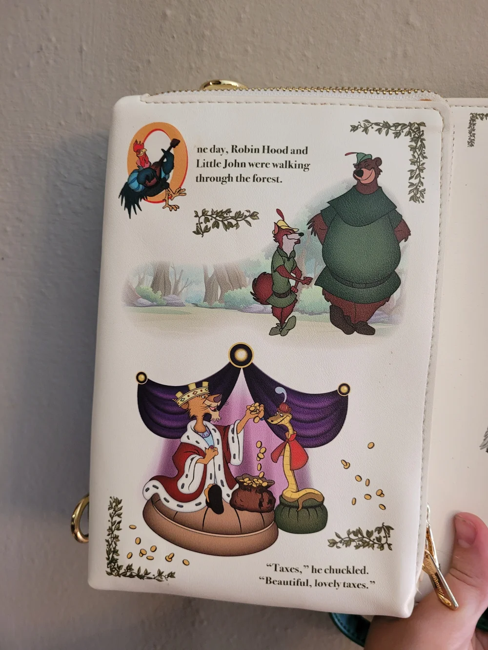 Robin Hood Green Crossbody Book-Style Bag Disney Loungefly - Picture 5 of 12
